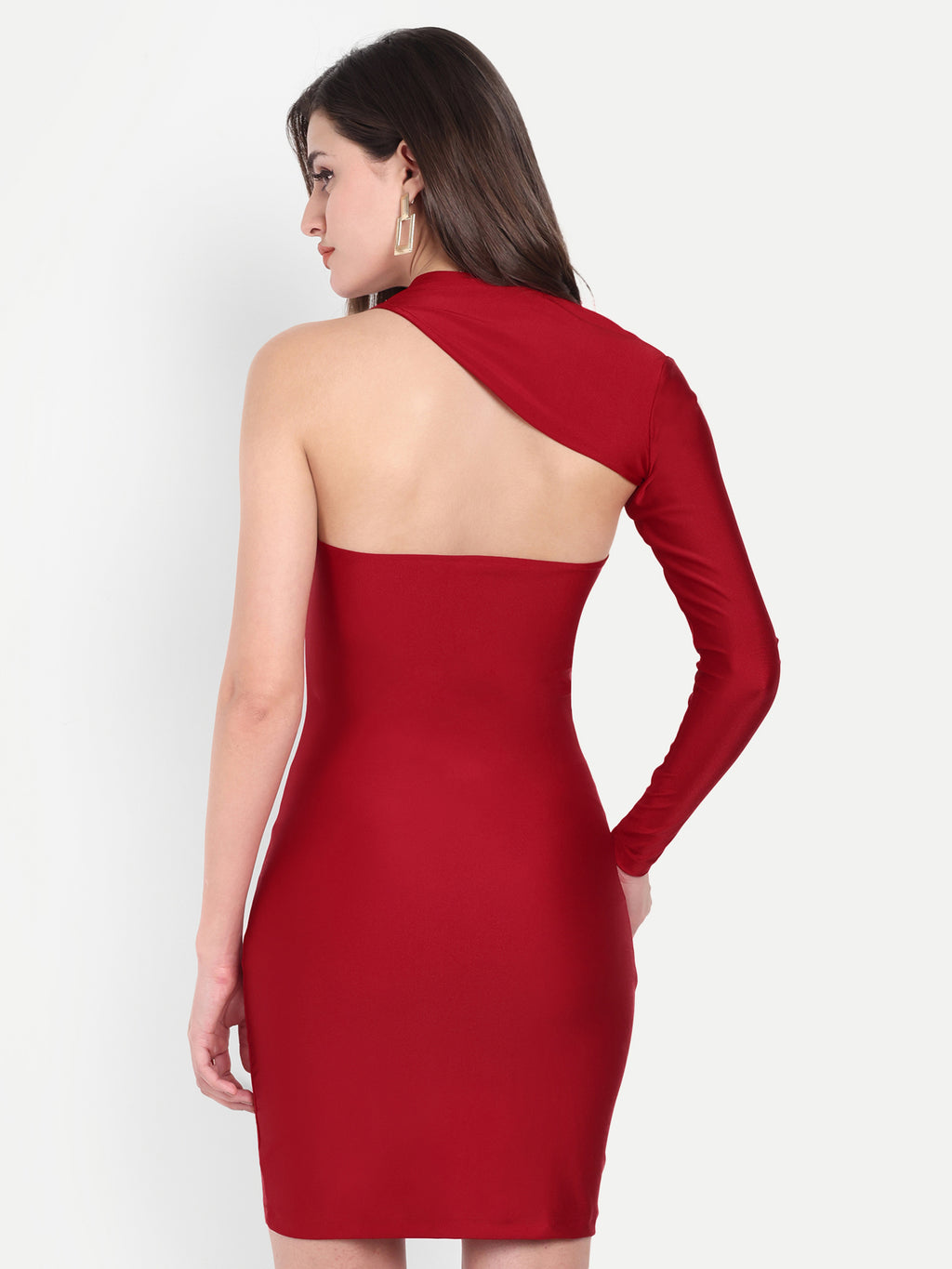 Scarlet Edge On Shoulder Dress
