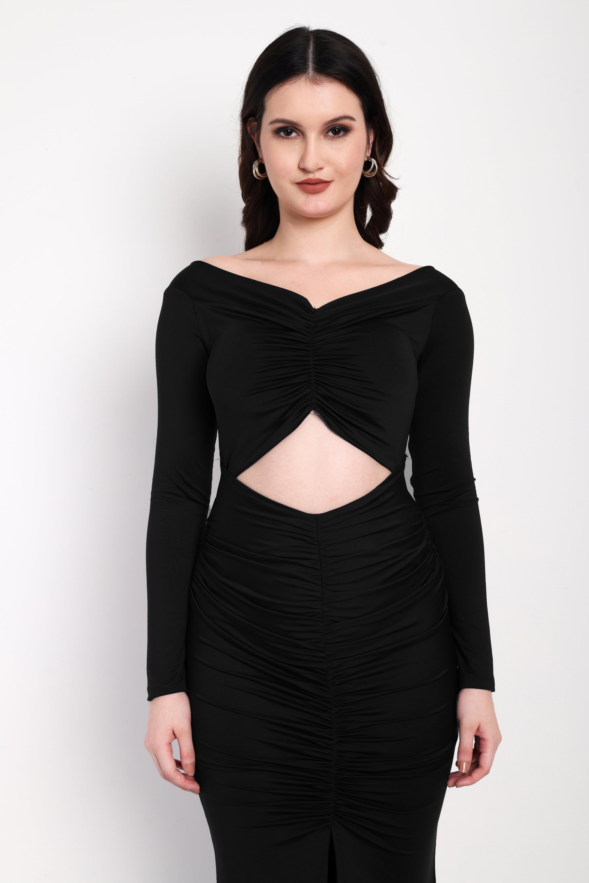 Diamond Cut Dress Black