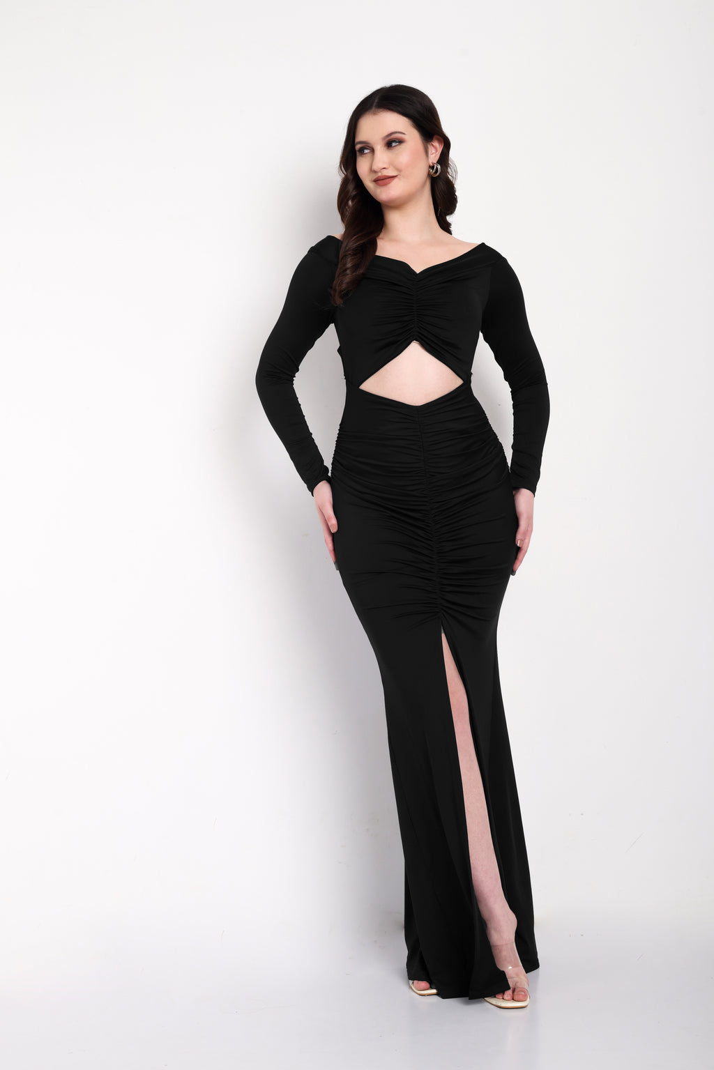 Diamond Cut Dress Black